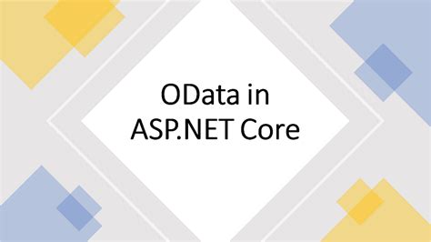 ASP.NET Core OData Entities 的图像结果