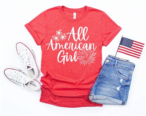 All American Girl Shirt July 4th Shirt Kids July 4th Shirt - Etsy