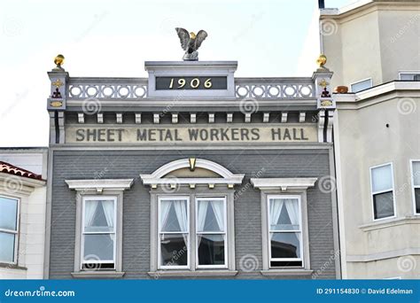 Sheet Metal Workers Union Hall San Francisco 2 Editorial Image - Image of ground, metal: 291154830