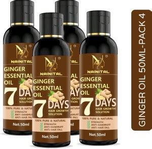 Nainital 7 Days Ginger Hair Oil - for Dandruff Care - Hair Regrowth ...