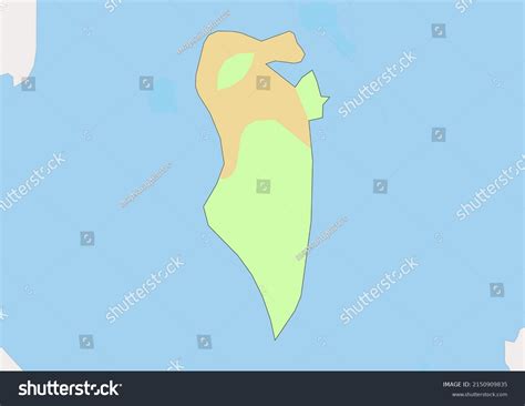 High Detailed Vector Bahrain Physical Map Stock Vector (Royalty Free) 2150909835 | Shutterstock
