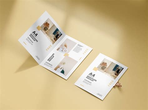 Free Bifold A4 Brochure Mockup PSD Set - Good Mockups