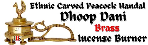 B.B.S BRASS BRAND STATUES Dhoop Dani Brass with Handle Incense Burner ...
