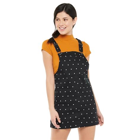 Juniors' SO® Patch-Pocket Pinafore Dress