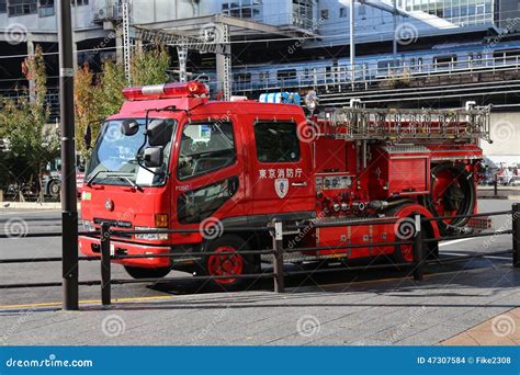 Japanese Fire Truck editorial stock image. Image of fire - 47307584