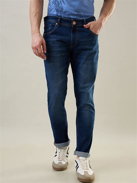 Medium Indigo Ferdinand Slim Tapered Fit Jeans – Tim Paris