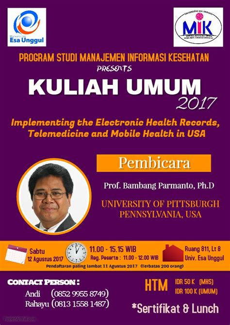 Program Studi Manajemen Informasi Kesehatan Proudly Present KULIAH UMUM ...