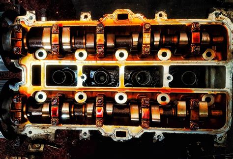 Close-up of engine in vehicle | Premium Photo