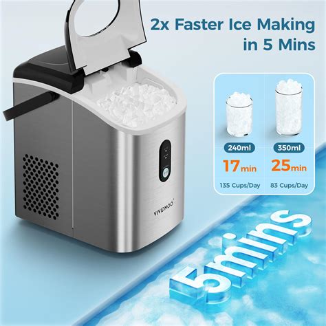 Nugget Ice Maker Countertop, 33 lbs in 24 Hours, Self-cleaning Sonic ...