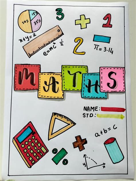 Maths Project Front Page 的图像结果