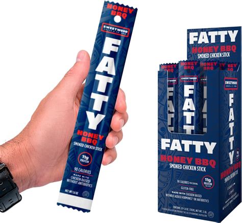 Amazon.com: FATTY Smoked Chicken Sticks Raised Without Added ...