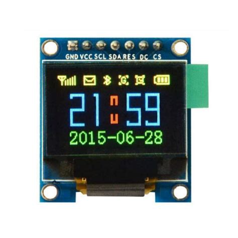 0.96 inch 128x64 OLED Display Module-SPI/I2C (7 Pin) : Amazon.in ...