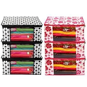 SHAPING FABRIC Non Woven 3 Pieces Flower Print 3 Pieces Polka Dot Print ...