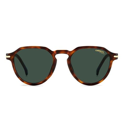 Buy CARRERA Unisex Green Lens Havana Non Polarized Round Sunglasses (50 ...
