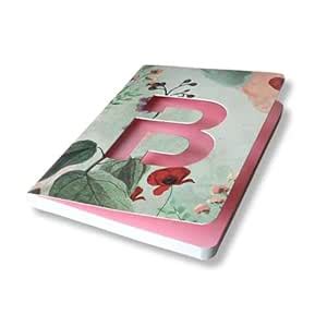 CRAFTOPIX Initial Alphabet B Lasercut Soft Bound Diary Notebook | B6 ...