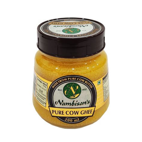 Nambisan's PURE COW GHEE 200 ml : Amazon.in: Grocery & Gourmet Foods