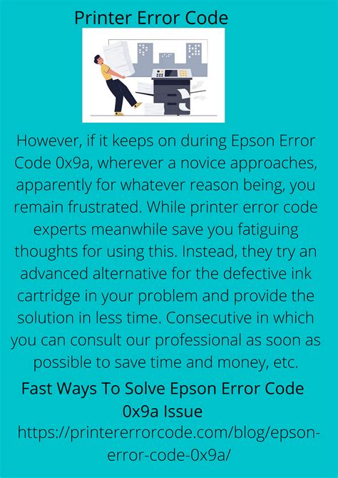 Image result for Epson Printer Error Code 0x9A