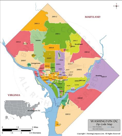 Washington DC Map 的图像结果