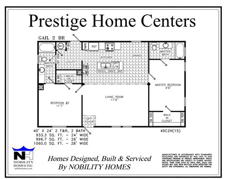Gail 26 (Two Bedroom) - Prestige Home Centers