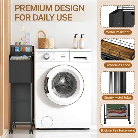 LASZOLA Slim Narrow Laundry Hamper Basket Skinny India | Ubuy