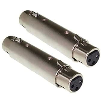 3NH® Wiring Female Audio Converter Tools 2pcs XLR 3-Pin RCA Jack Cable ...