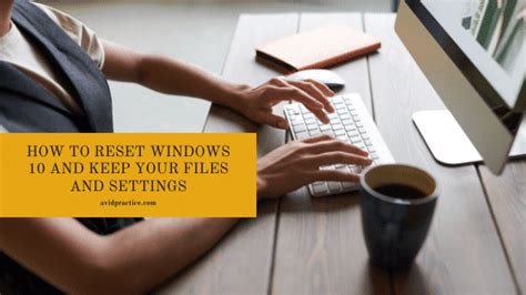 Image result for Windows Reset Keep Files