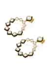 Buy White Mirrors Amina Statement Earrings by ISHARYA Online at Aza ...