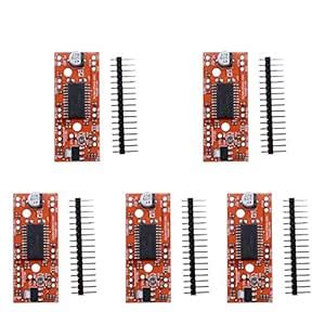 KOOBOOK 5Pcs A3967 EasyDriver Shield Stepping Stepper Motor Driver For ...