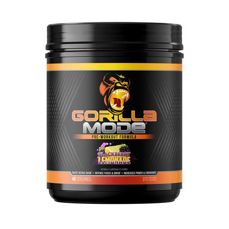 Gorilla Mind Pre Workout Massive Pumps Laser Focus Energy Power ...