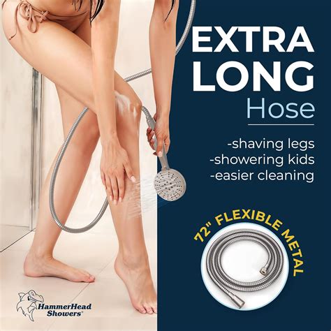 HammerHeadShowers HammerHead Showers® Solid Metal 3-Spray Handheld ...