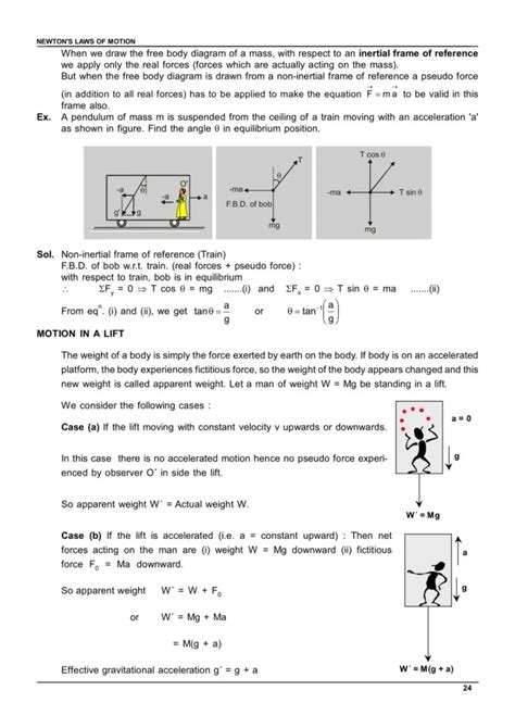 Class 11 Laws of Motion Notes for IIT JEE & NEET