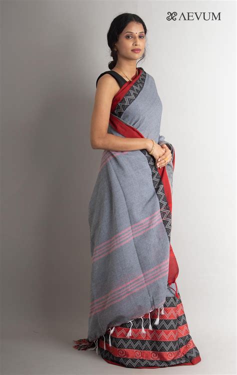 Begampuri Bengal Cotton Handloom Saree - 0765 – AEVUM
