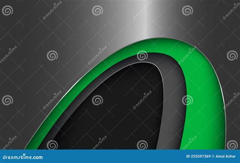 Abstract Gray Green Gradient Color with Curve Combination Shape Overlap ...