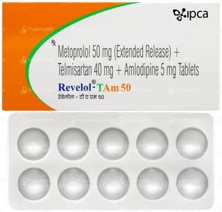 Revelol T Am 50mg Tablet 10 - Uses, Side Effects, Dosage, Price | Truemeds
