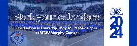 MTSU Academic Calendar 2024-2025 Printable