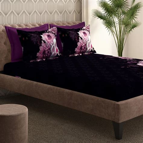 Buy PORTICO Neeta Lulla Cotton 210TC Floral Printed 5Pcs Super King ...