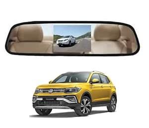 Trigcars Taigun Car 4.3" Digital TFT LCD Screen Rear View Mirror ...