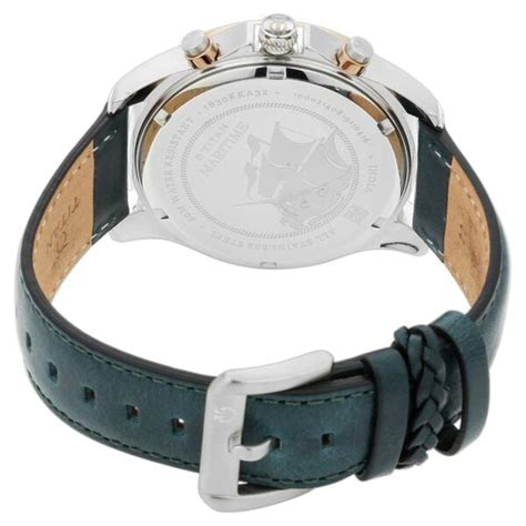 Buy Online Titan Maritime White Dial Chronograph Leather Strap Watch ...