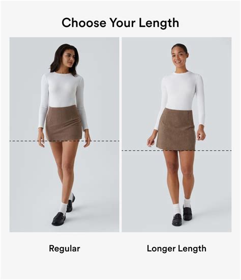 Women’s High Waisted 2-in-1 A Line Mini Corduroy Casual Skirt-Longer ...