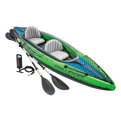 Intex Challenger Inflatable Kayak Series Includes Deluxe 86in Kayak ...