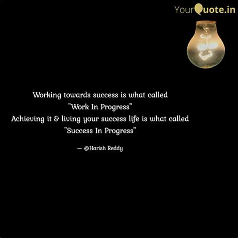 Working towards success i... | Quotes & Writings by Harish Reddy S ...