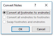 Image result for How to Convert Footnotes to Endnotes