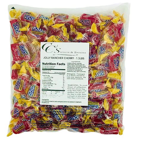 Buy Jolly Rancher Hard Candy Cherry 1.5 lbs Bulk - All Red Jolly ...