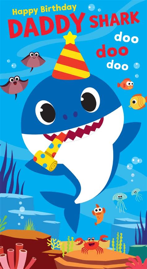 Buy Baby SharkBaby Shark Daddy Birthday Card, Daddy Shark Birthday Card ...