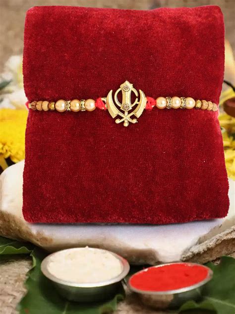 Buy | Premium Punjabi Rakhi for Brother | Wishes Card & Roli Chawal ...
