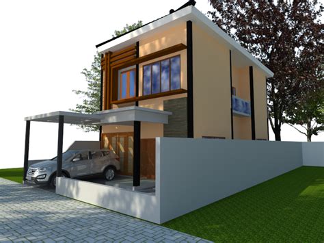 RAGAM DESAIN RUMAH 2 LANTAI DI LAHAN 6 X 20 M