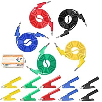 Makeronics 5pcs Banana to Banana Plug Test Lead Set for Multimeter ...