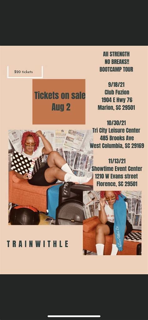 All strength no breaks bootcamp tour with Le, 1904 US-76, Marion, 18 ...