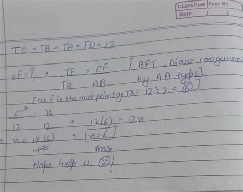 Calculate the length of EF, one of the horizontal edges of the block ...