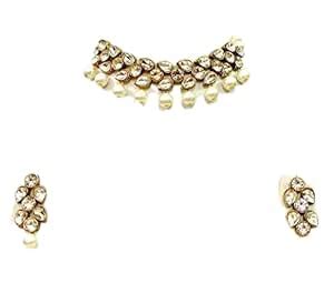 Buy JN Handicraft White Kundan Chokar Necklace for Women at Amazon.in